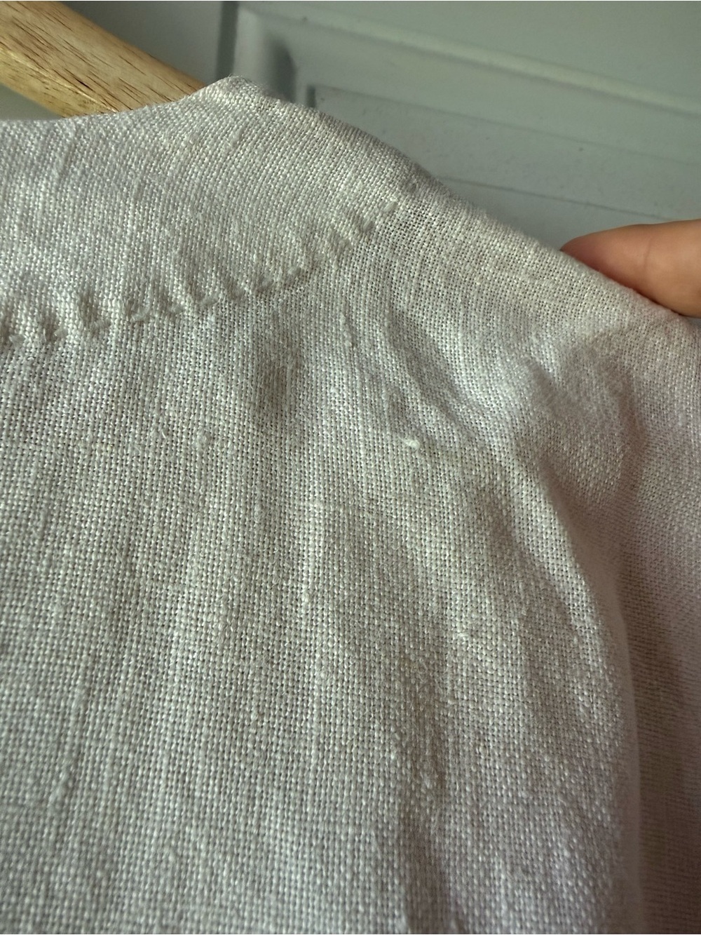 Eileen Fisher Women's Cream Irish Linen Collarless Blazer Jacket - Picture 9 of 9
